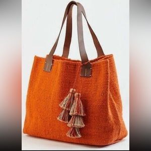 J. Jill Large Rust Colored Tote